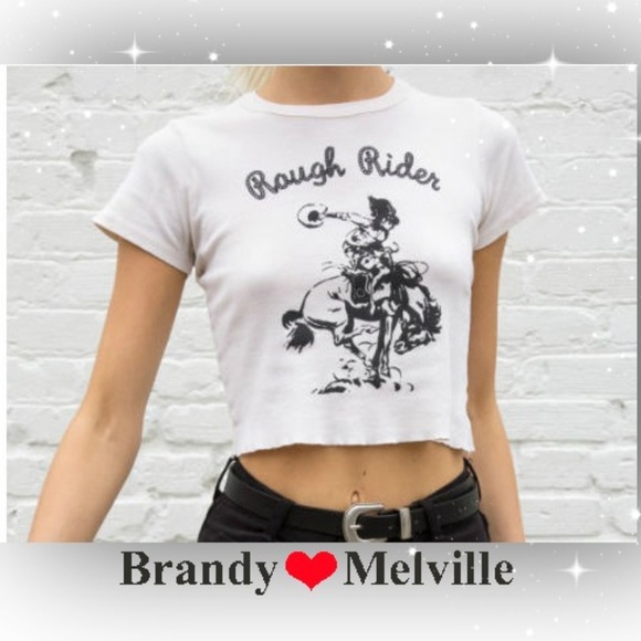 NEW Brandy Melville tan cowboy Rough Riders top - Picture 3 of 6